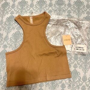 Fashion Nova seamless tank top M/L in Mocha ☕️